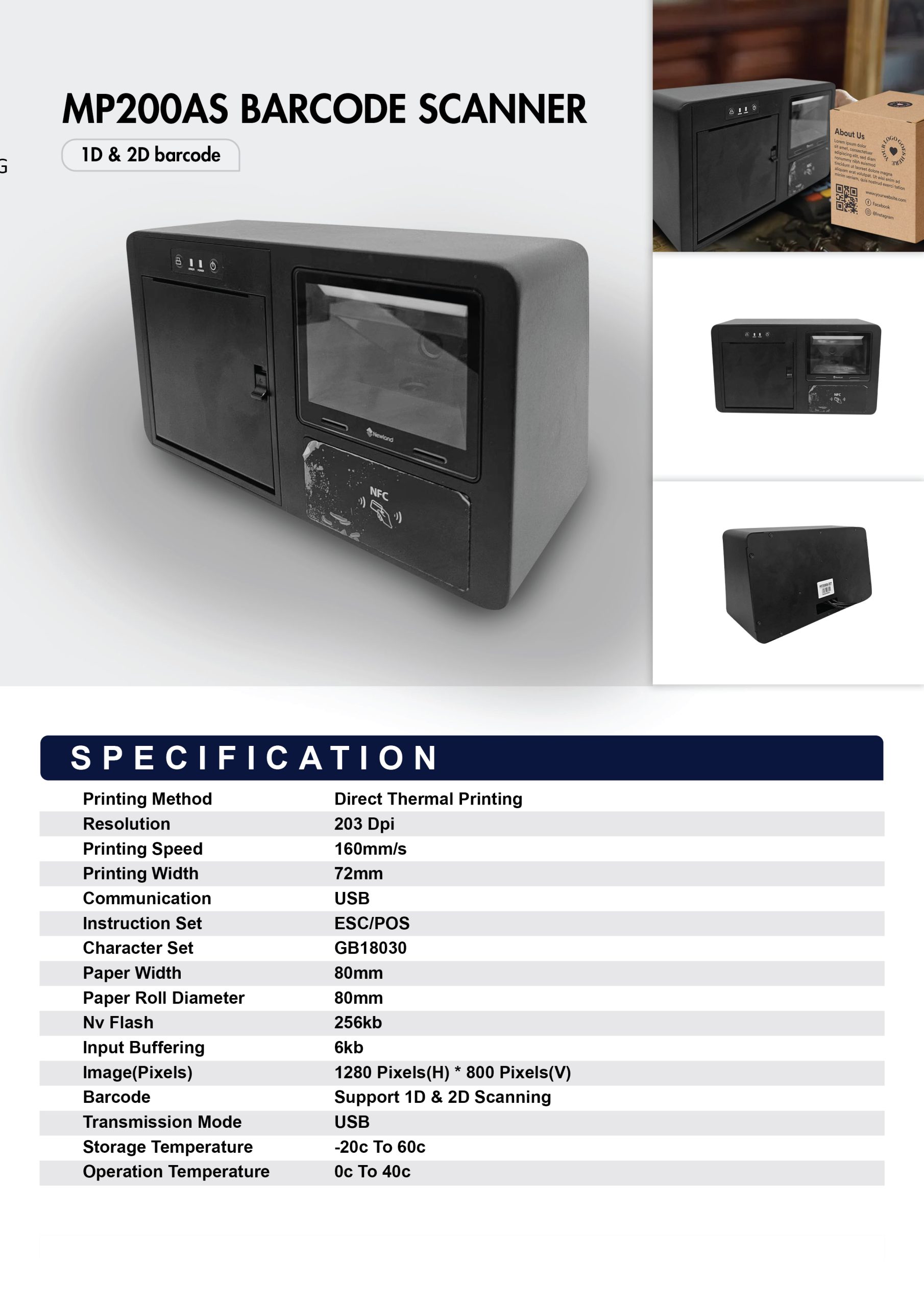 MP200AS-Barcode Scanner - Image 6